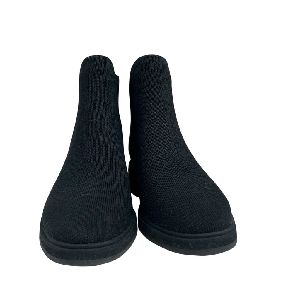 Rothy's Lug Ankle Boot in Onyx Black SZ 6.5 Sustainable Comfort Minimalist - Picture 3 of 10